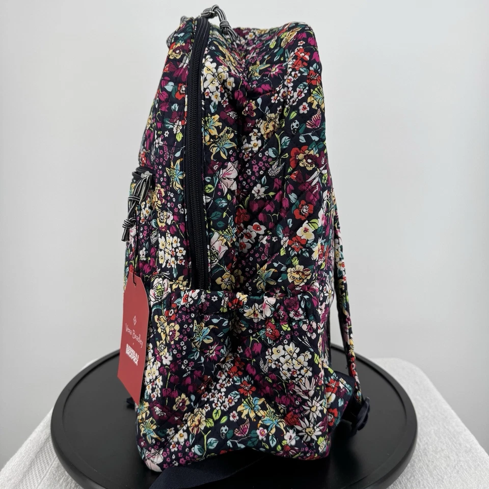 Vera Bradley Itsy Ditsy Floral Print Quilted School/College/Travel Backpack NEW - Image 4 of 4
