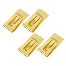 4 Pcs Cash Holder Stainless Steel Money Clip Metal Bill Business Card