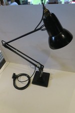 Anglepoise Lamp Herbert Terry 1227 later model plain shade nylon spacers. Black