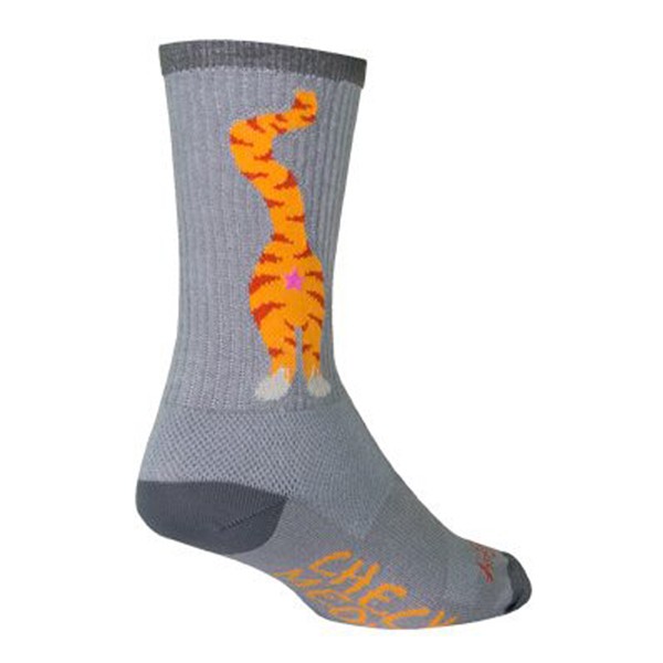 Sockguy Pucker Crew Socks 5-9 GrayOrangeYellow 4290₽