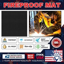 Fireproof Fireplace Mat 50Cm 50Cm Fire Resistant Hearth Rug Pad For Wood Stove