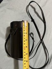 Genuine Canon Camera Lens Hard Case 6" LONG X 3  DIAMETER Vintage Strap Japan