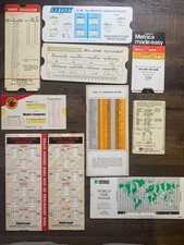 Lot of Metric Conversion Slide & Measurements - Profit Calculators See Pictures