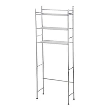 Mainstays 3-Shelf Over-the-Toilet Steel Storage Rack, Chrome Finish