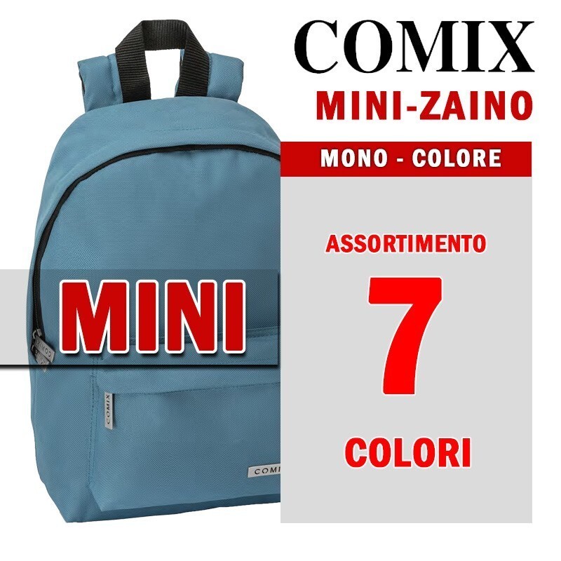 MOCHILA MINI COMIX ONE COLOR 30X20X10 DEPORTE Y TIEMPO LIBRE