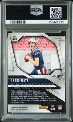 2024 Panini Prizm - Rookies Drake Maye #329 Orange Ice Prizm (RC