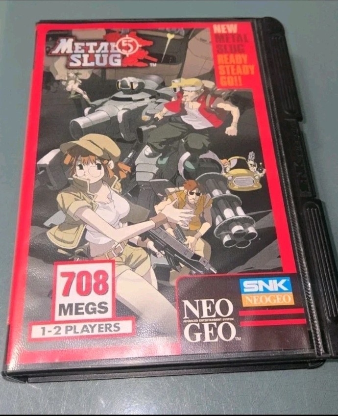 MINT US Metal slug 5 AES CIB  Neo Geo Cartridge