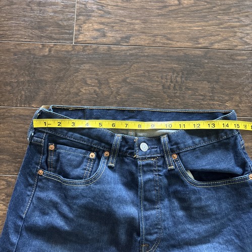 Levi’s 501 Button Fly Jeans Size 31x30 Blue - Picture 4 of 17