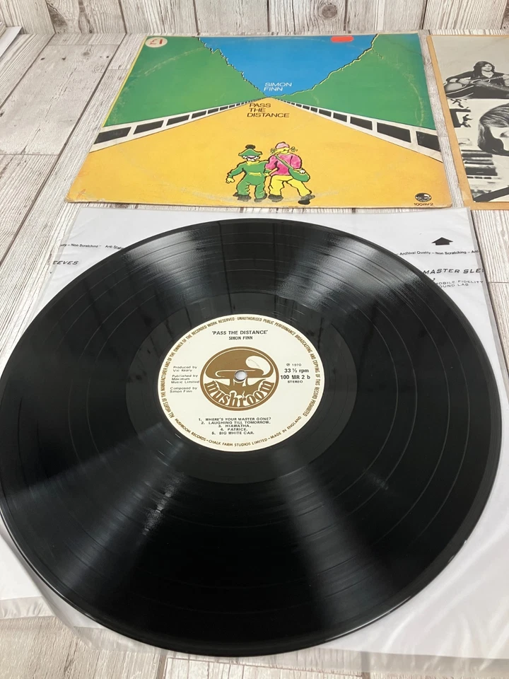 Simon Finn - Pass The Distance Vinyl LP - 1970 Prog Folk Rock - 100 MR 2 b - Image 3 of 4