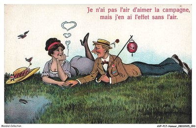 AVPP17-1001 - HUMOR - Ich scheine die Landschaft nicht zu mögen