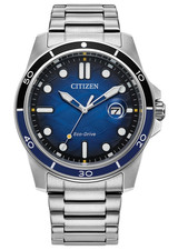 Citizen Men's Sport Casual Date Window Silver Eco-Drive Watch 41MM AW1810-85L - Image 1