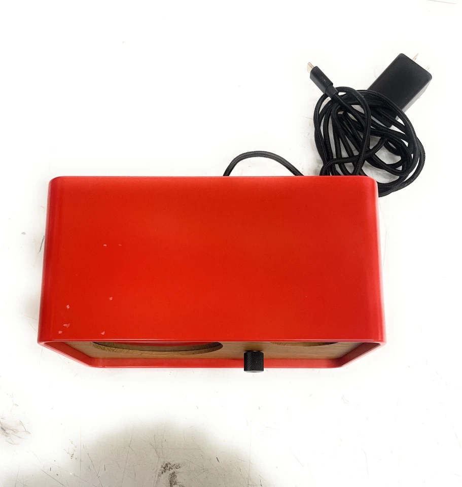 Reloj despertador analógico minimalista OneClock, roble rojo Foto 4 de 4