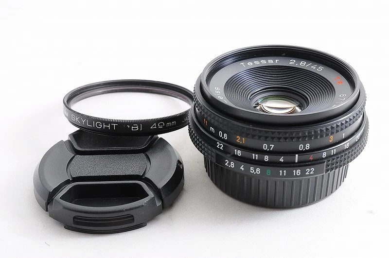CONTAX Carl Zeiss Tessar 45mm F2.8 T AEJ MF Lens C/Y Mount w/ Filter From Japan - Image 2 of 4