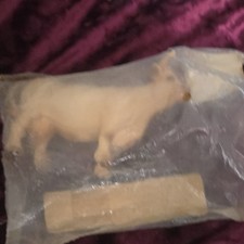 Schleich Germany Charolais Cow Figurine 13610 Plastic Cow UPC 4005086136106