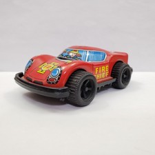 Vintage Tin Litho F.D. Fire Chief Car No. 1 Japan