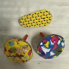 VINTAGE 1950’s 60’s PARTY NOISEMAKER NEW YEARS BELLS CLOCKS LADIES - SET OF 3 — photo 1