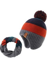 Boys Winter Hat Earflap Knitted Beanie for Kids Warm Fleece Lined Thicken Hat fo