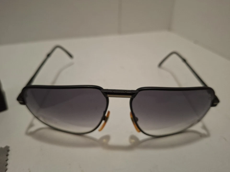 occhiali da sole vintage Alfa Romeo da aviatore con montatura in metallo - Image 2 of 4