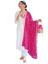 Women's BSY Viscose Embroidered Straight Kurta with Pant and Dupatta Sets