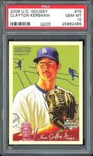 2008 Goudey Clayton Kershaw #75 Graded & Slabbed  PSA 10 GEM MINT Card