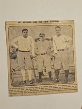 Babe Ruth Lou Gehrig Miller Huggins 1929 Picture Panel RARE!