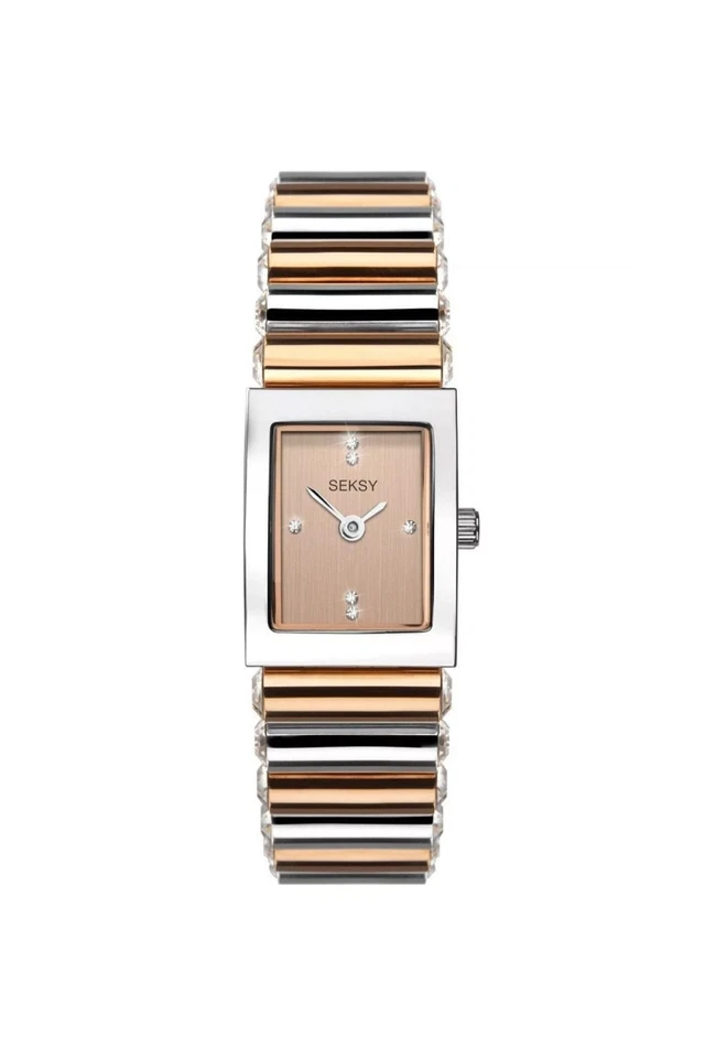 Seksy Ladies Two-Tone Stainless Steel 18mm Dress Watch 2867 - Image 2 of 4