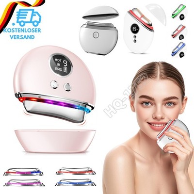 Gesichtsmassagegerät Face Lifting Gerät Gesicht EMS Gua Sha Elektrisch LED DE