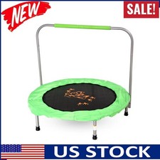 36-Inch Bouncer Trampoline Steel Frame W/ 26 Stretch Bands Padded Handle Bar Hot