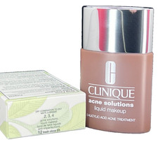 Clinique Acne Solutions Liquid Makeup 12 Fresh Clove D 1 oz NIB