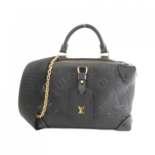 Authentic Louis Vuitton Monogram Empreinte Petite Malle Souple M45393 Bag #2...