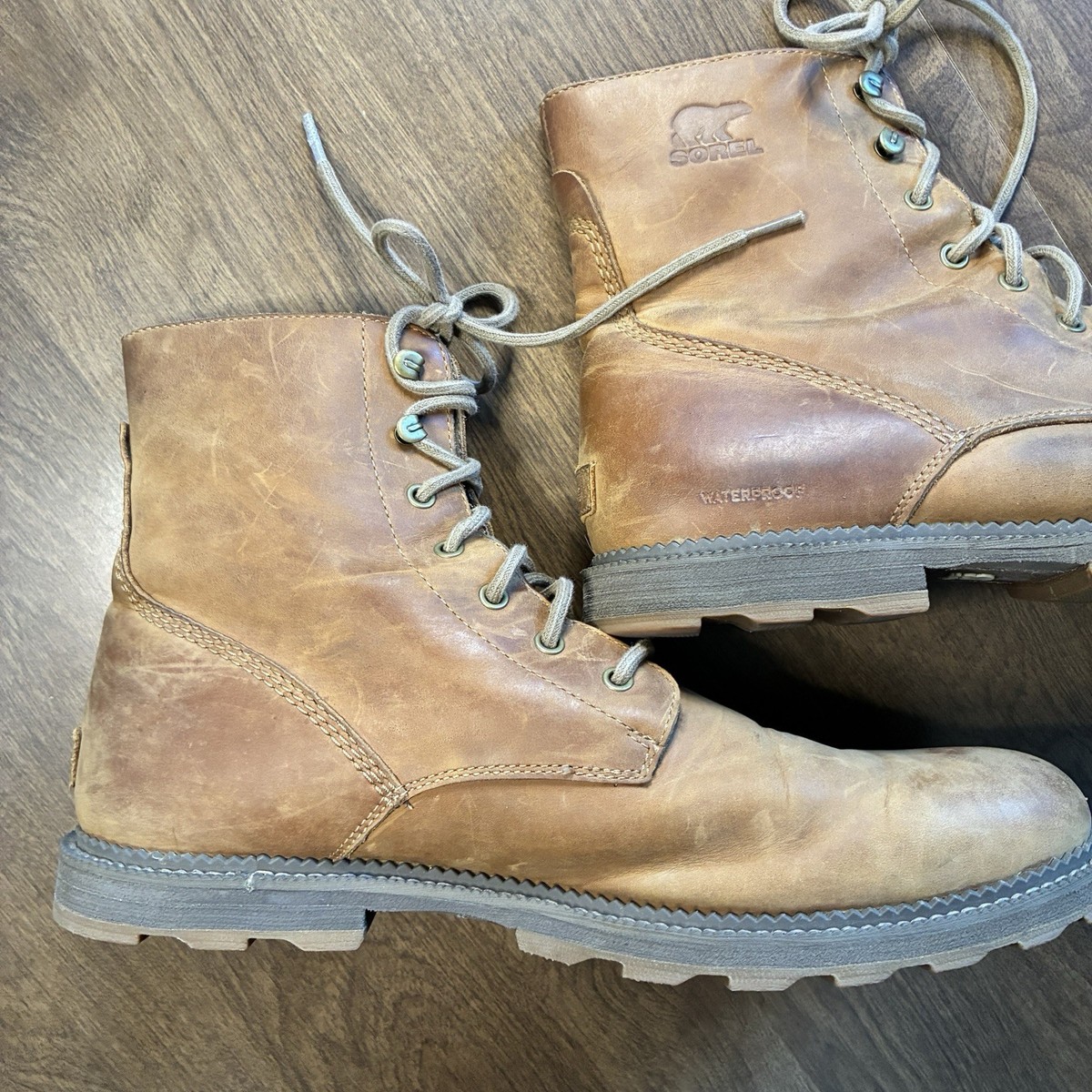 Sorel Madson II Chore Waterproof Boots Mens 7.5 Velvet Tan Suede Brown New Sorel MADSON II CHORE Mens Boots Velvet Tan | Shuperb main image 2