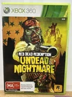 Red Dead Redemption Undead Nightmare Xbox 360 Incomplete In Good Codnition 9844