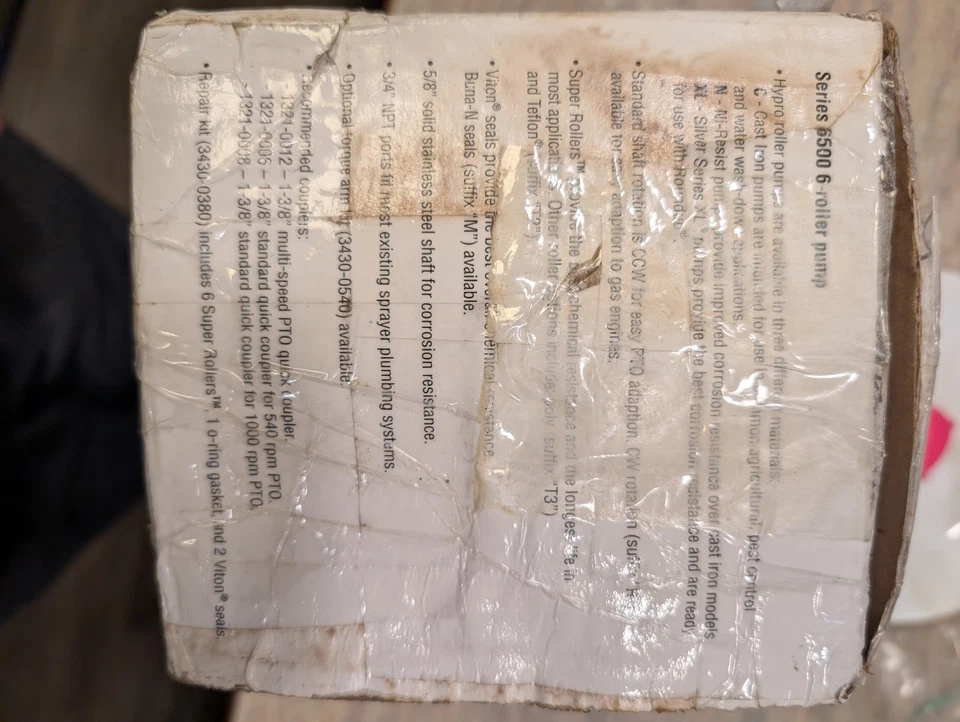 Bomba de spray de admissão/descarga Pentair Hypro 6500C 21,8 Max GPM 3/4 polegadas FNPT - Imagem 2 de 4