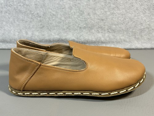 Zapatos sin cordones RAUM para mujer descalzos puesta a tierra bronceado natural talla 8 M cuero EE. UU. - Imagen 3 de 17