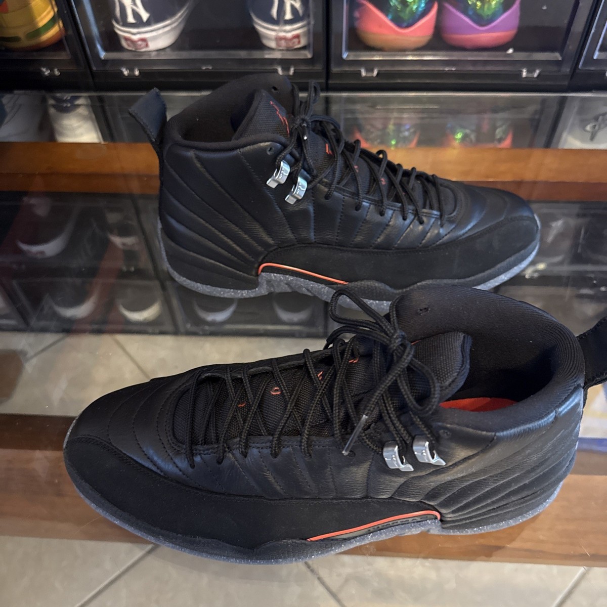 Air Jordan 12 Retro Black/Black-Bright Crimson Utility Grind