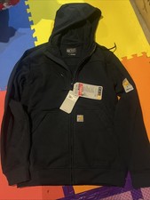 Carhartt Men s Lose Fit Fleece Lined Zippered Hooded Jacket