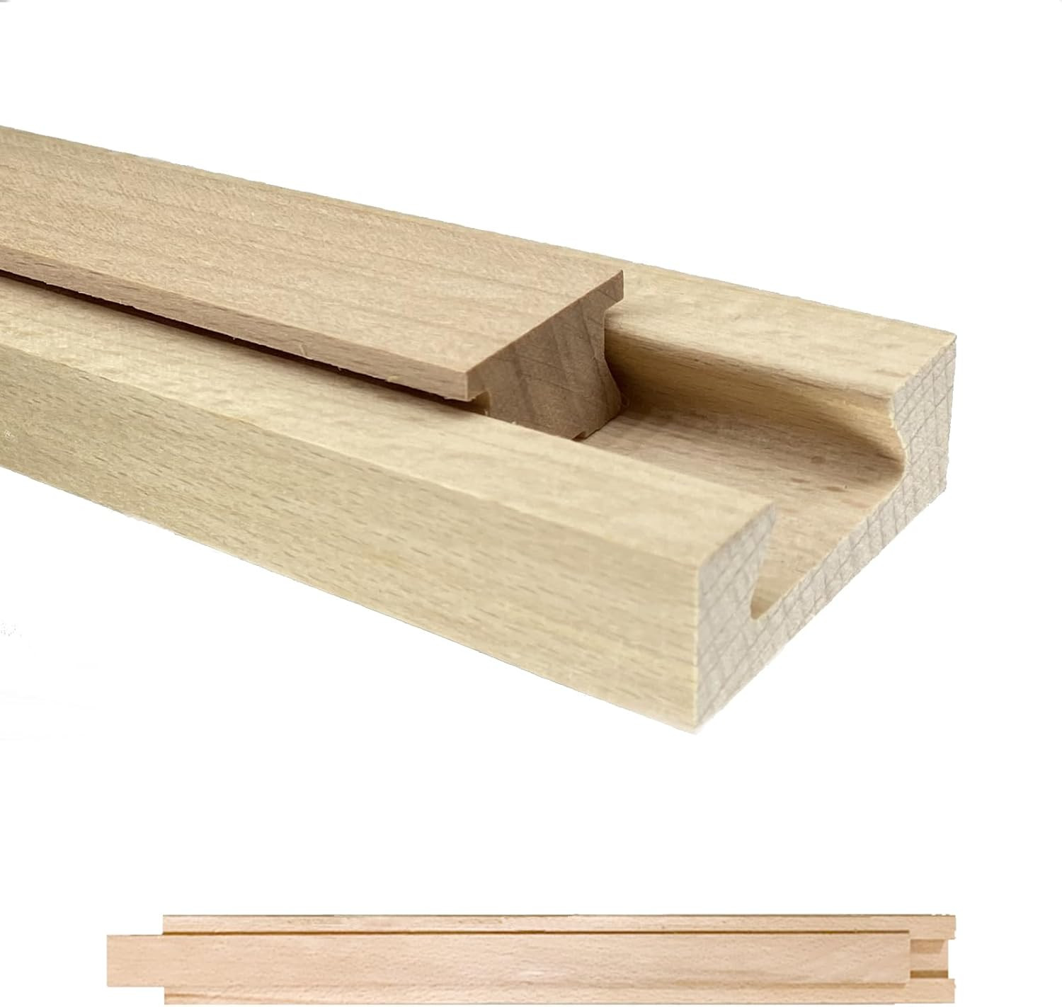 Classic Guide Center Mount Track 17.7 Inches, Wood Undermou