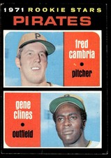1971 Topps Pirates Rookies - Fred Cambria/Gene Clines Rookie Pittsburgh Pirates