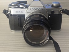 Canon AE-1 35mm SLR Film Camera W/ 50mm FD Film
