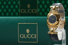 [Exc+5 w/Box] GUCCI 6300L 22mm Gold Horsebit Quartz Women's Vintage Watch