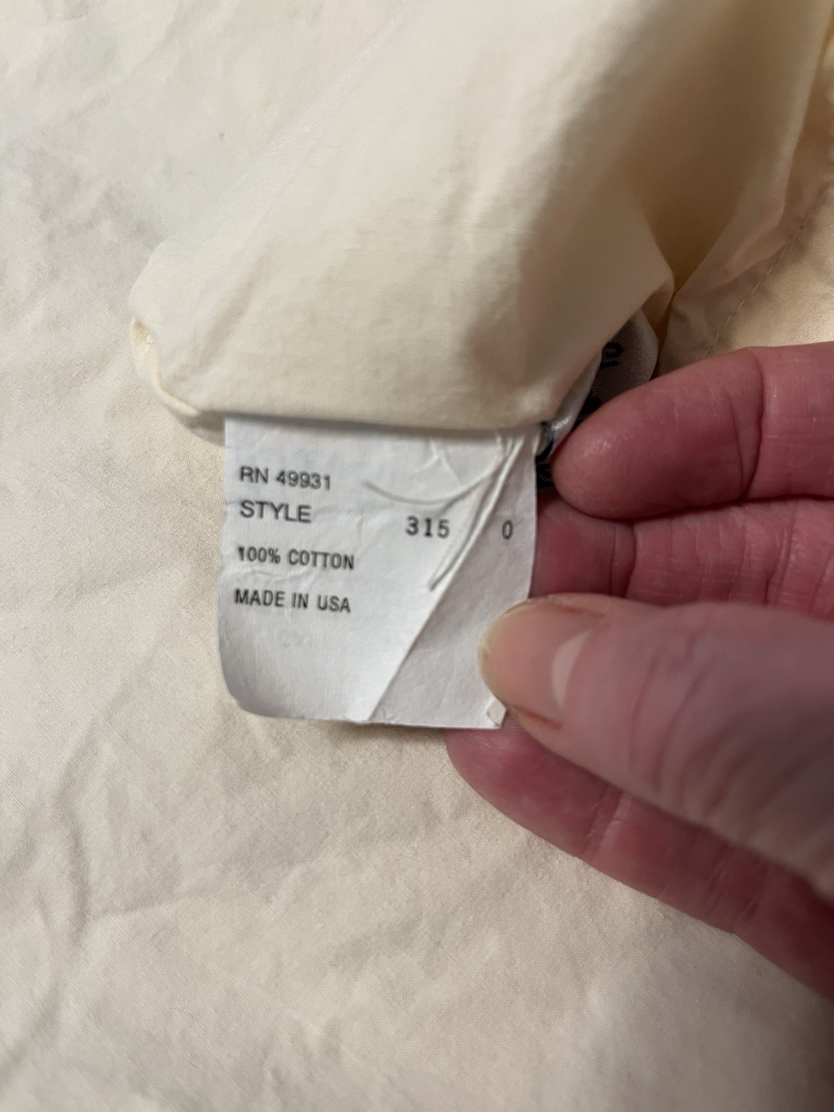 The Company Store Full/Queen 84x82 Duvet Cover 100% Cotton Style 315