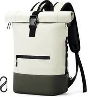 Rolltop Rucksack Herren Damen Wasserdicht Laptop Rucksack Reisen Arbeit Schule