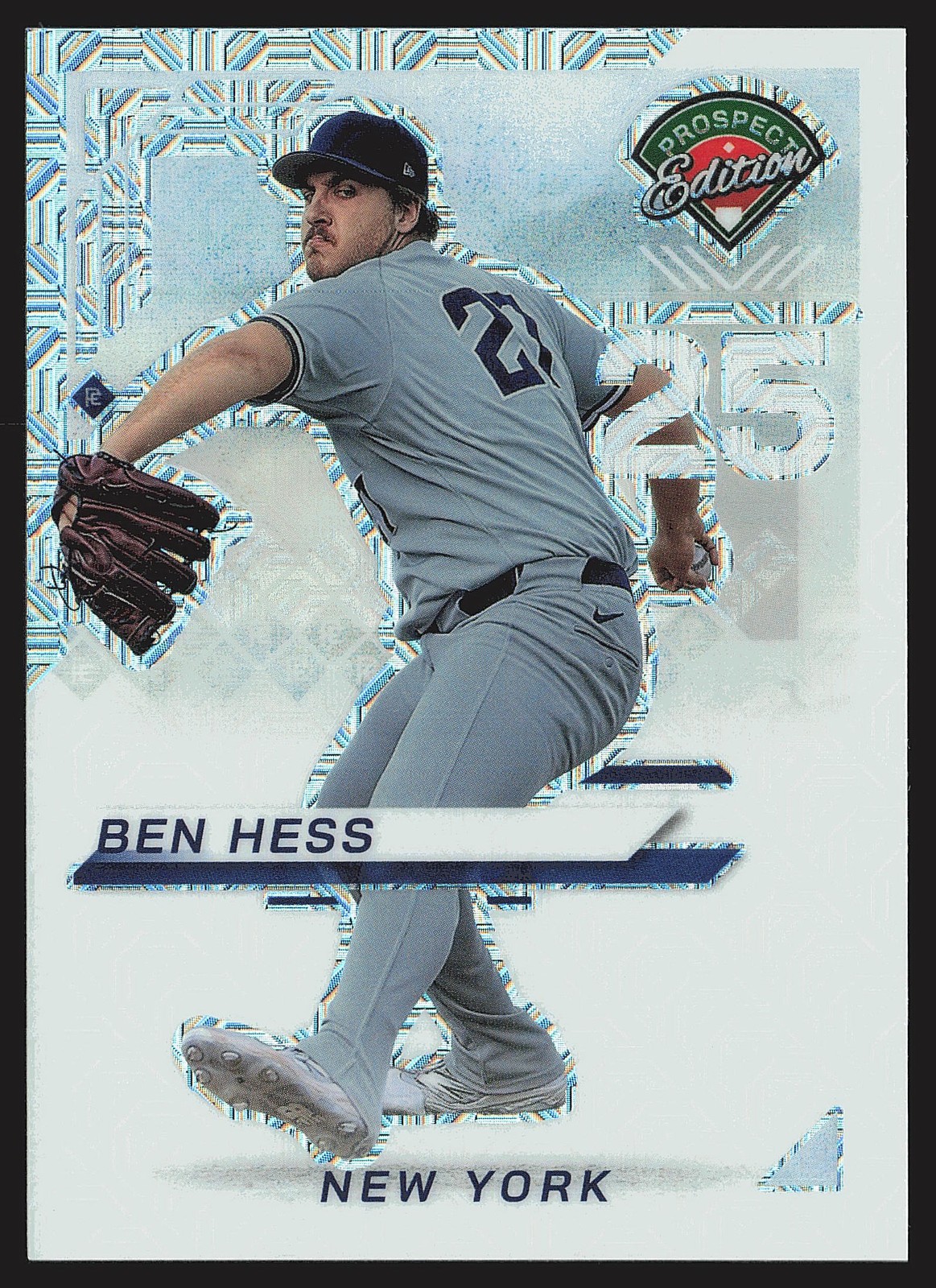 2025 Panini Prospect Edition #193 Ben Hess Mojo /25 SN