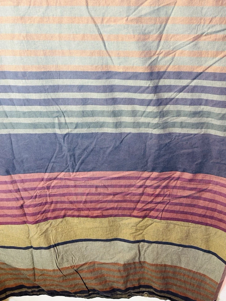 Funda nórdica King Crate & Barrel Samba Stripe YORK Fall varios tonos neutros Foto 4 de 4