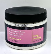 Bath and Body Works COZY EVENING Clay Body Scrub 11.5 oz  NEW