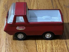 Vintage Tonka Red Pickup Truck Pressed Steel Plastic Red