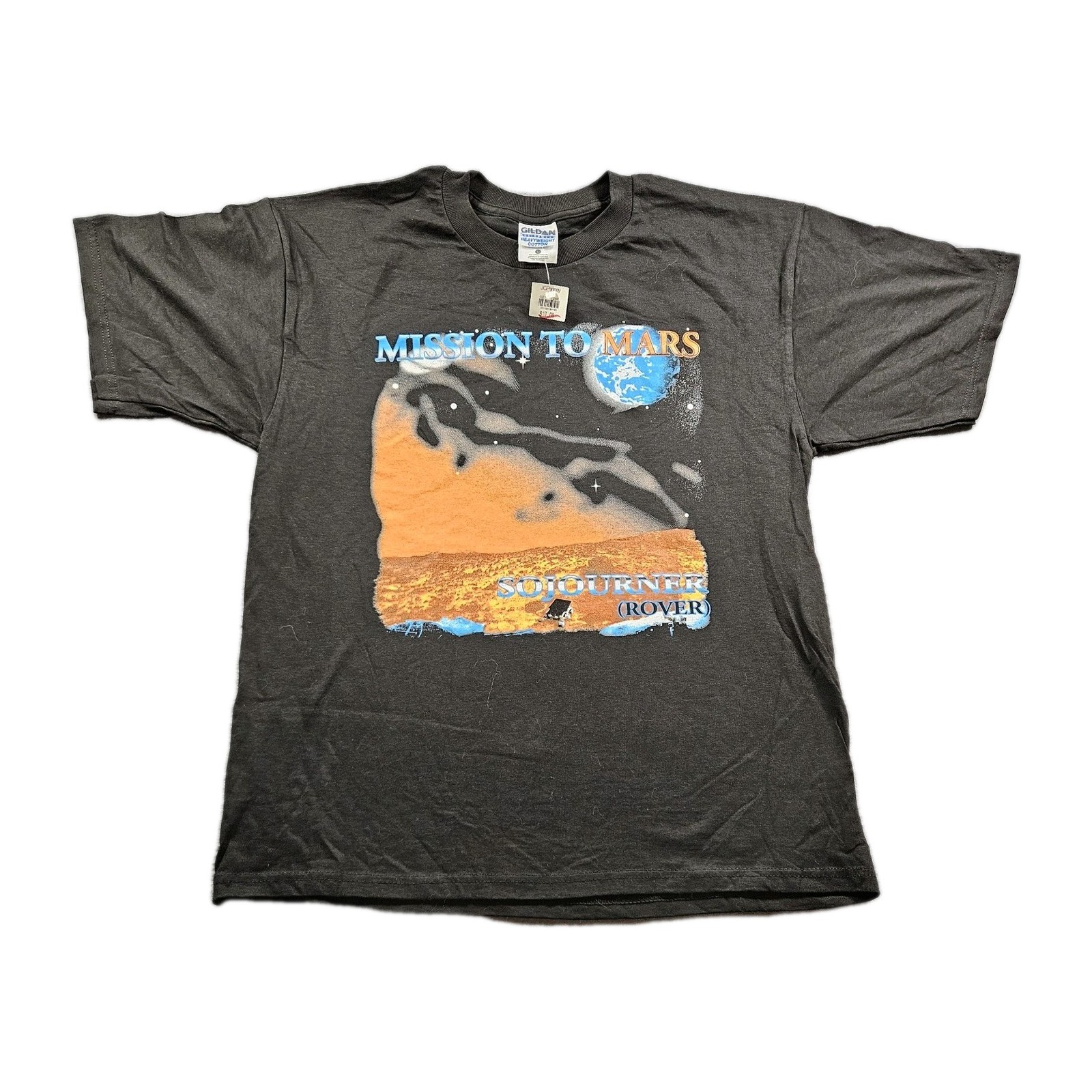 Camiseta De Colección Mission To Mars Sojourner Rover Años 90 Gráfica Nueva Con Etiquetas Talla Grande