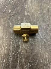 Interstate Pneumatics VBT44 - Brass Button Valve 1/4 Inch x 1/4 Inch Female NPT