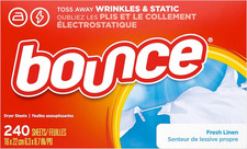 Bounce Fabric Softener Sheets, Fresh Linen, 240 Count