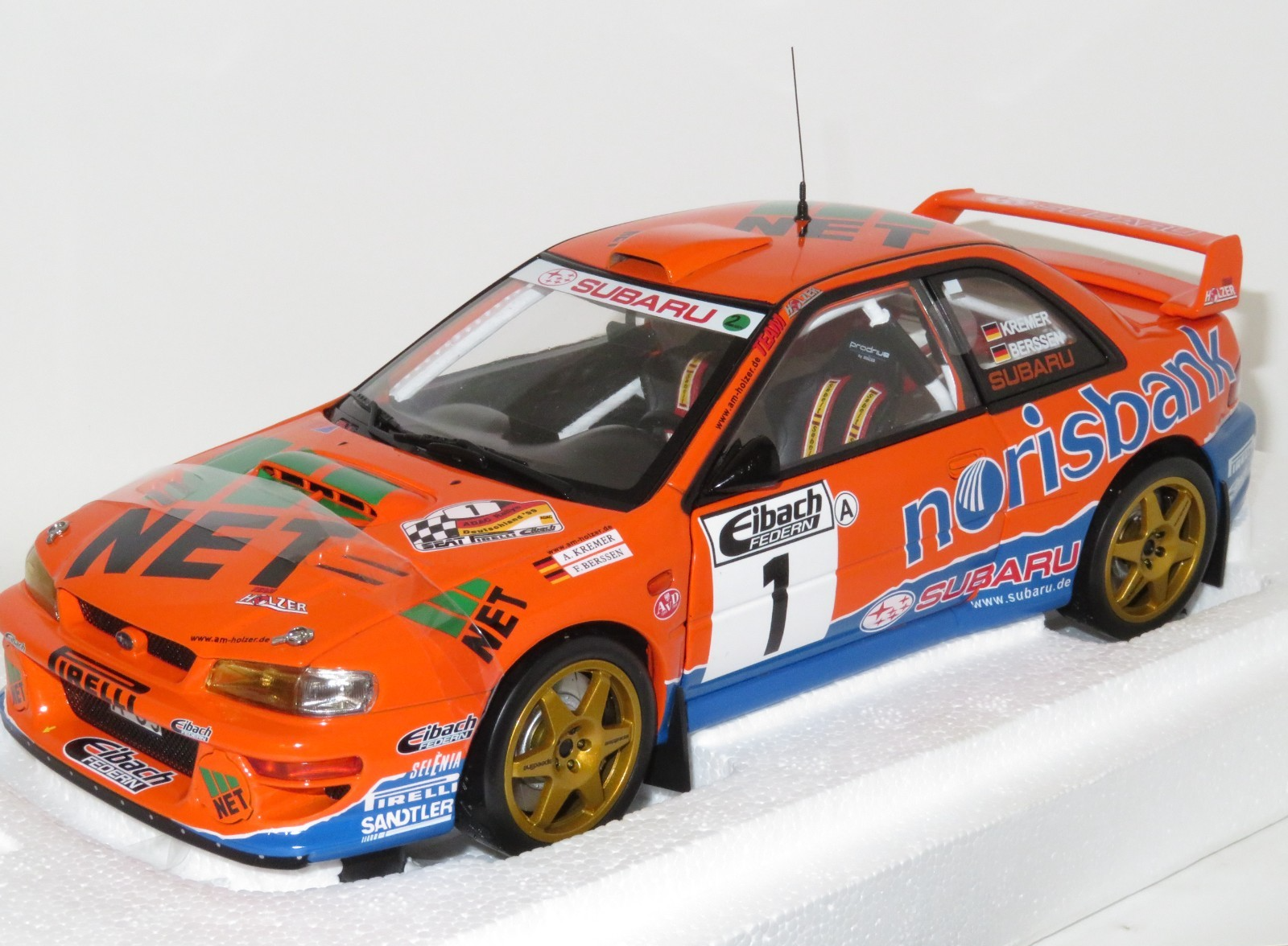 1/18 Subaru Impreza S5 WRC`97 norisbank  ADAC Rally Deutschland 1999 #1 A.Kremer